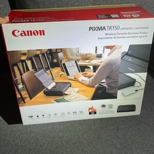 Canon PIXMA TR150 Wireless Portable Business Printer with cord and battery